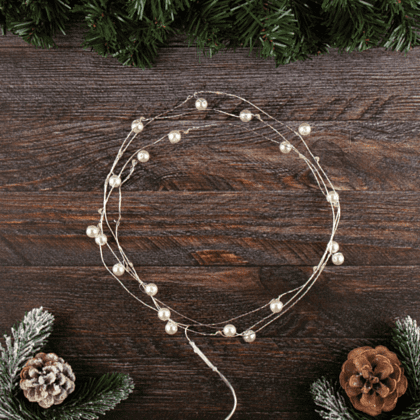 Гирлянда электрическая LED "Нить. Жемчужина", 2 м, тепло-белый - 4