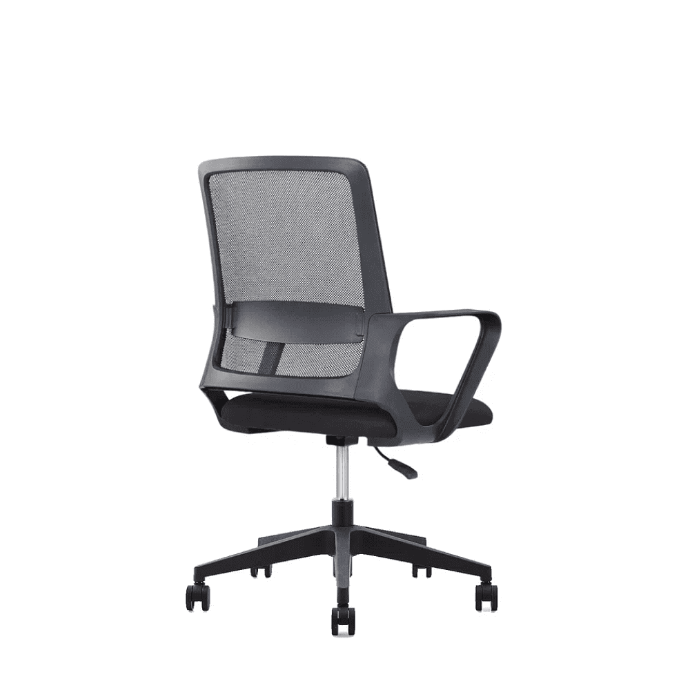 Кресло для персонала SitZone "U-0385 PL", ткань, пластик, черный - 4