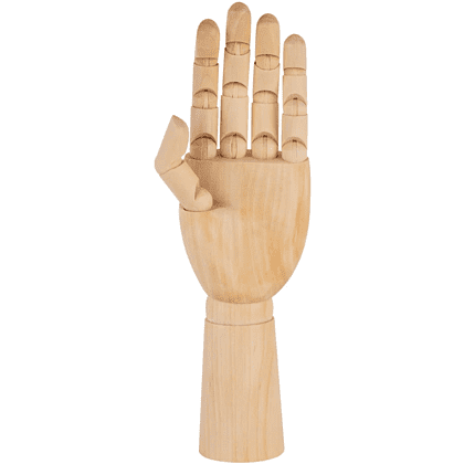 Манекен рука "Сонет" мужская левая, деревянный, 30 см