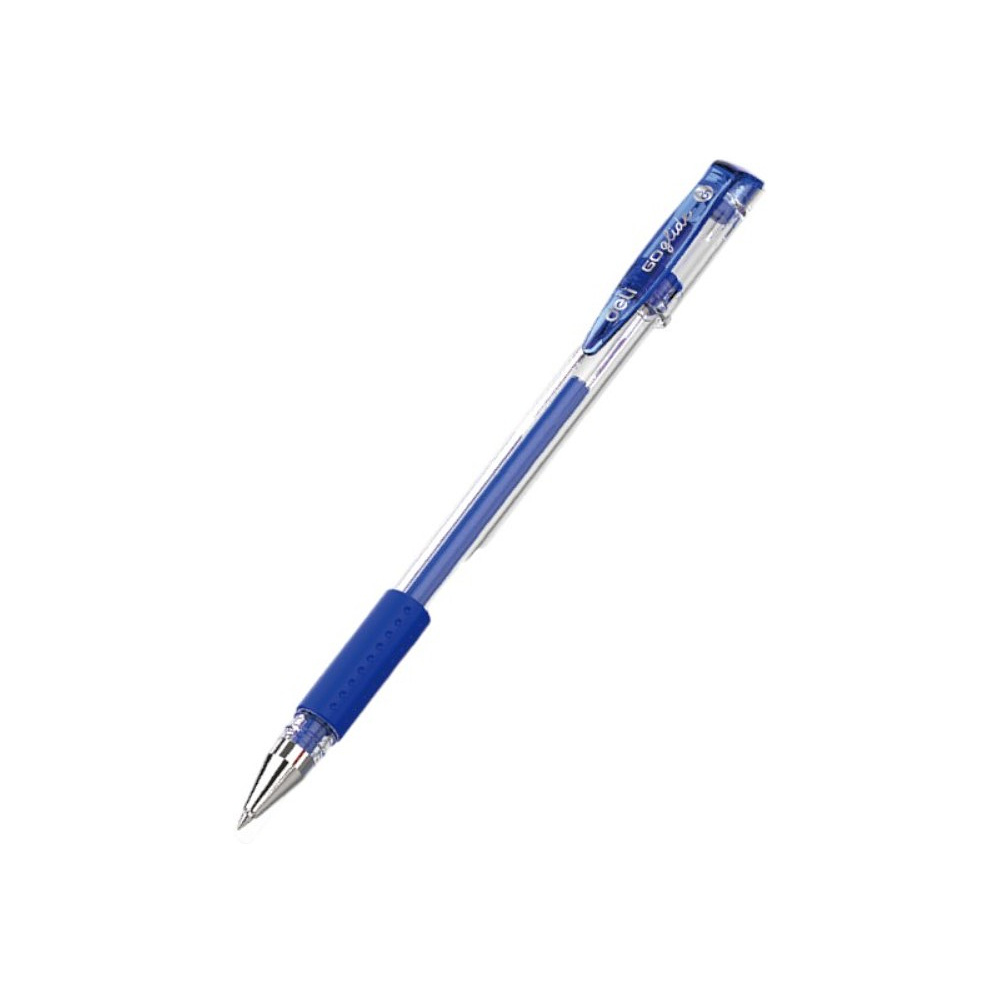 Ручка гелевая "Go Glide", 0.5 мм, прозрачный, стерж. синий