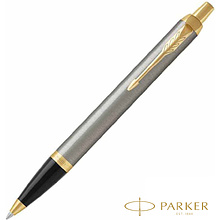 Ручка шариковая автоматическая "Parker IM Brushed Metal GT"