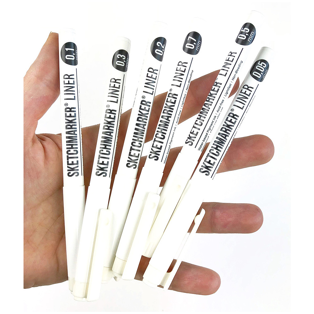 Ручка капиллярная "Sketchmarker", 0.7 мм, черный - 4