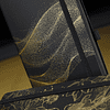 Блокнот "Total Black holo gold", А5, 96 листов, линейка, на резинке, черный, золотистый - 4