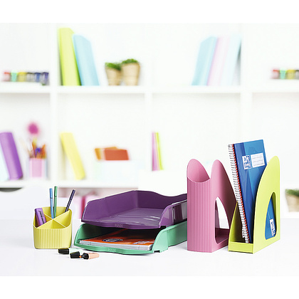 Модуль для бумаг горизонтальный "Re-Loop", фиолетовый - 5