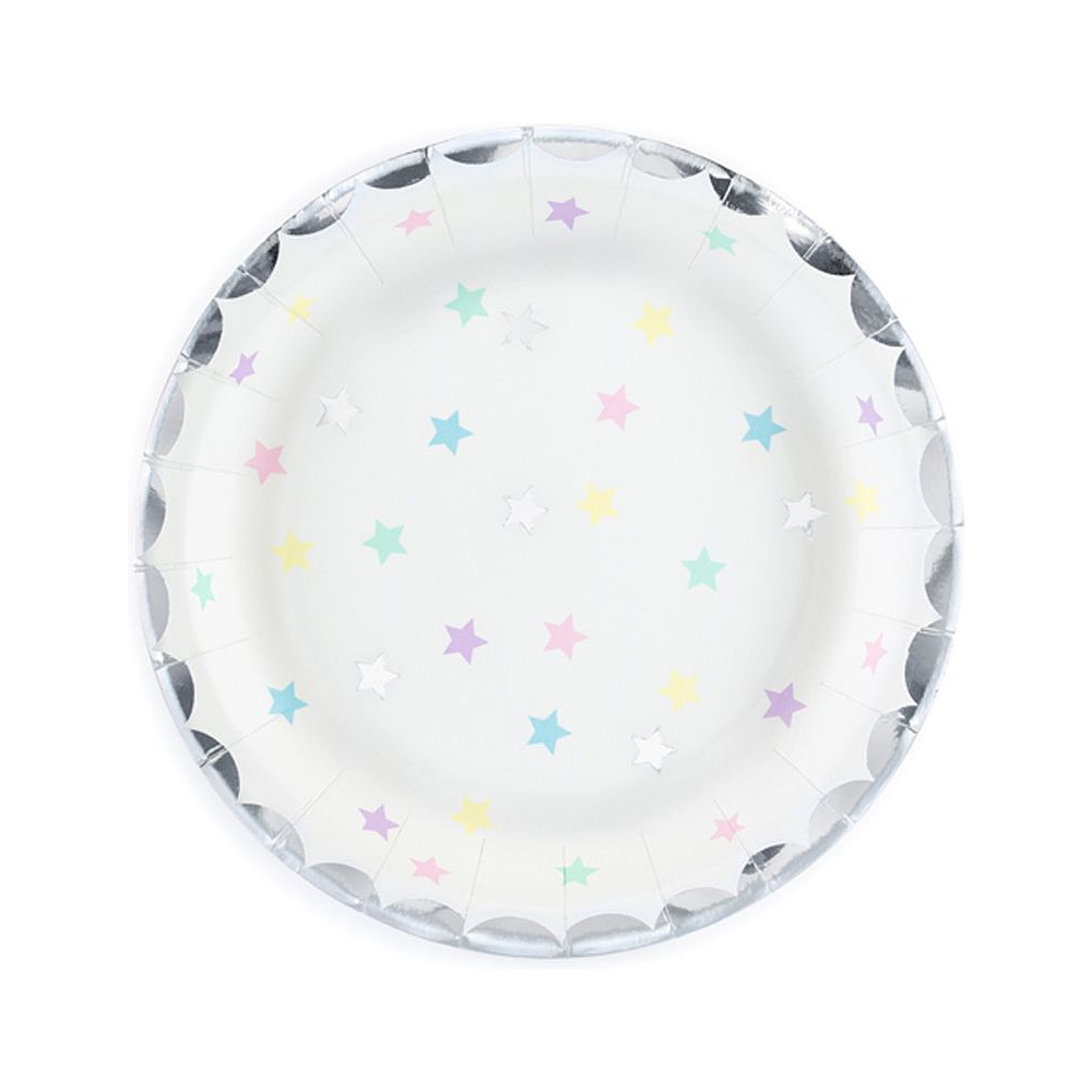 Тарелка бумажная "Единорог", 18 см, 6 шт