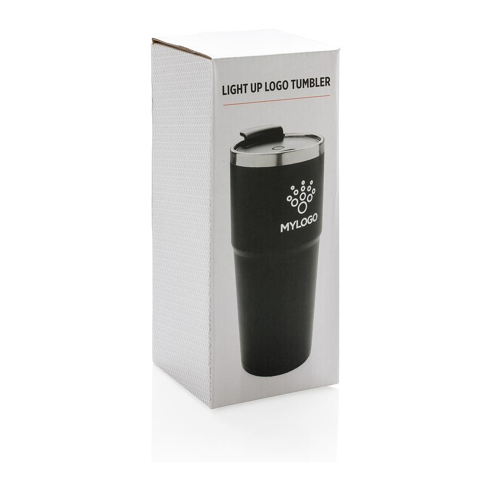 Кружка термическая "Light up", металл, пластик, 480 мл, черный - 4