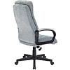 Кресло для руководителя Бюрократ CH-824 серо-голубой Light-28, ткань, пластик - 4