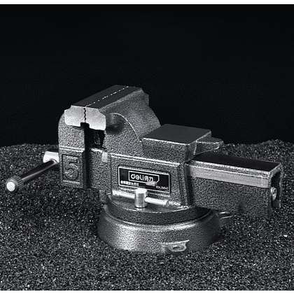 Тиски стальные Deli YS EDL2906Z, поворотные, с наковальней, 6"-150 мм - 2