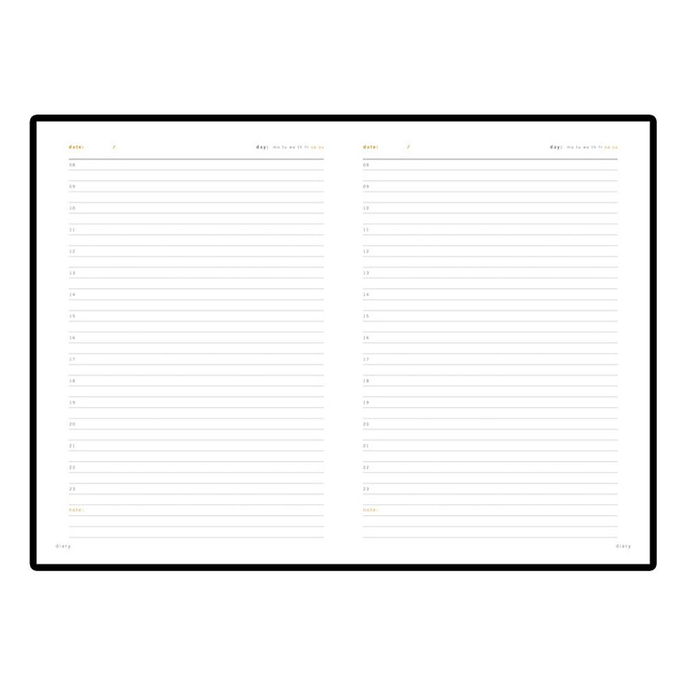 Ежедневник недатированный "Polo", А5, 320 страниц, оранжевый - 5