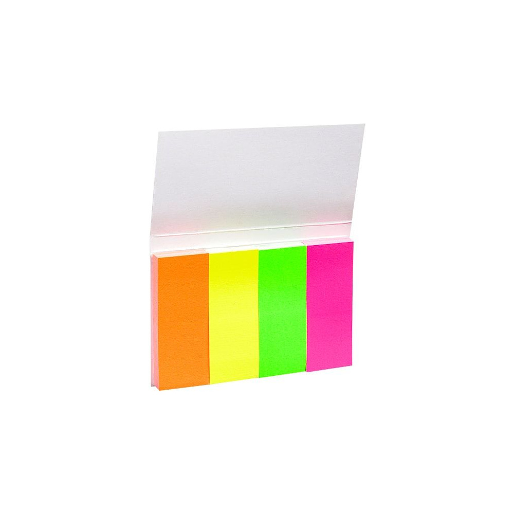 Закладки бумажные клейкие "Donau", 20x50 мм, 200 шт, ассорти - 2