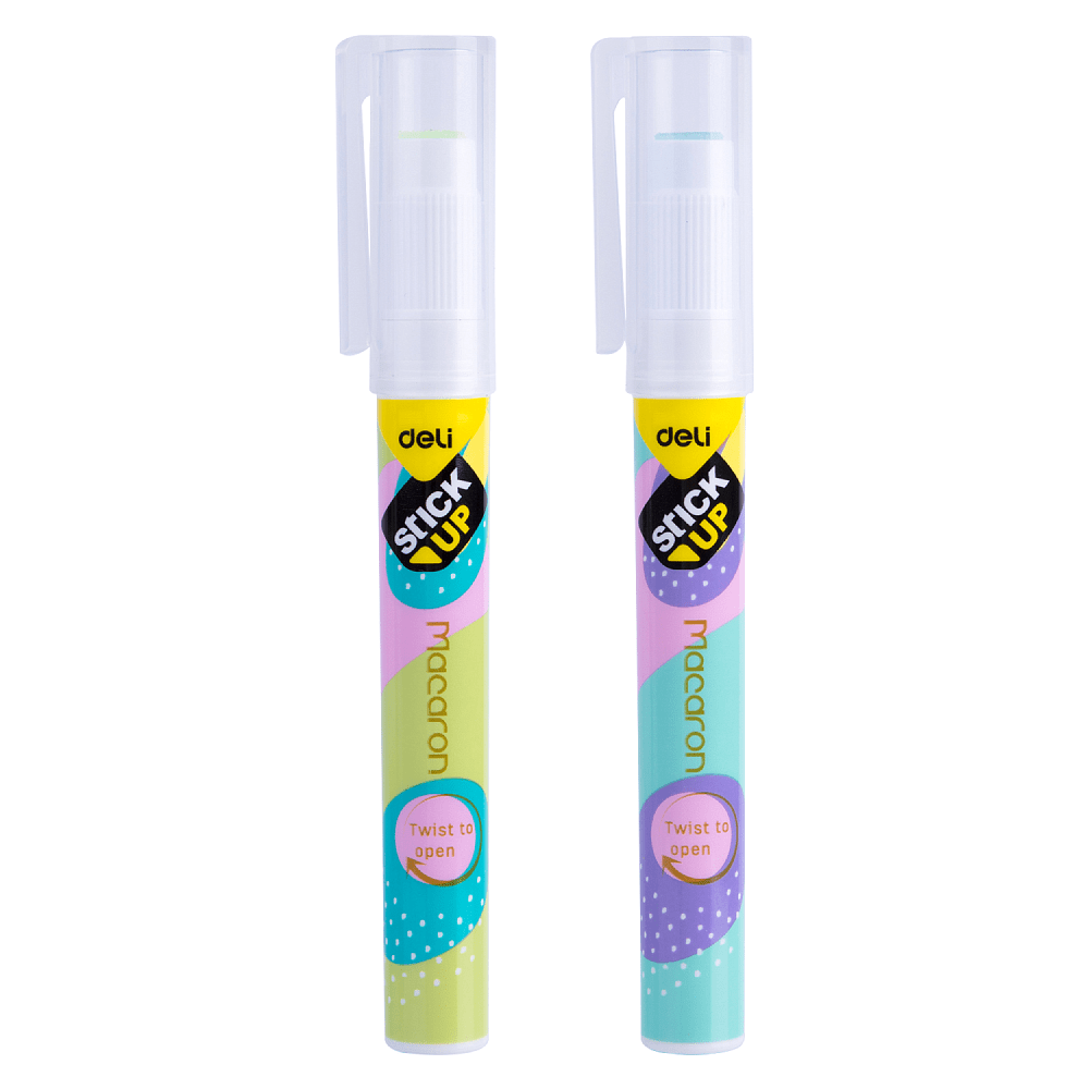 Клей карандаш Deli "Macaron", 2.2 гр, ассорти