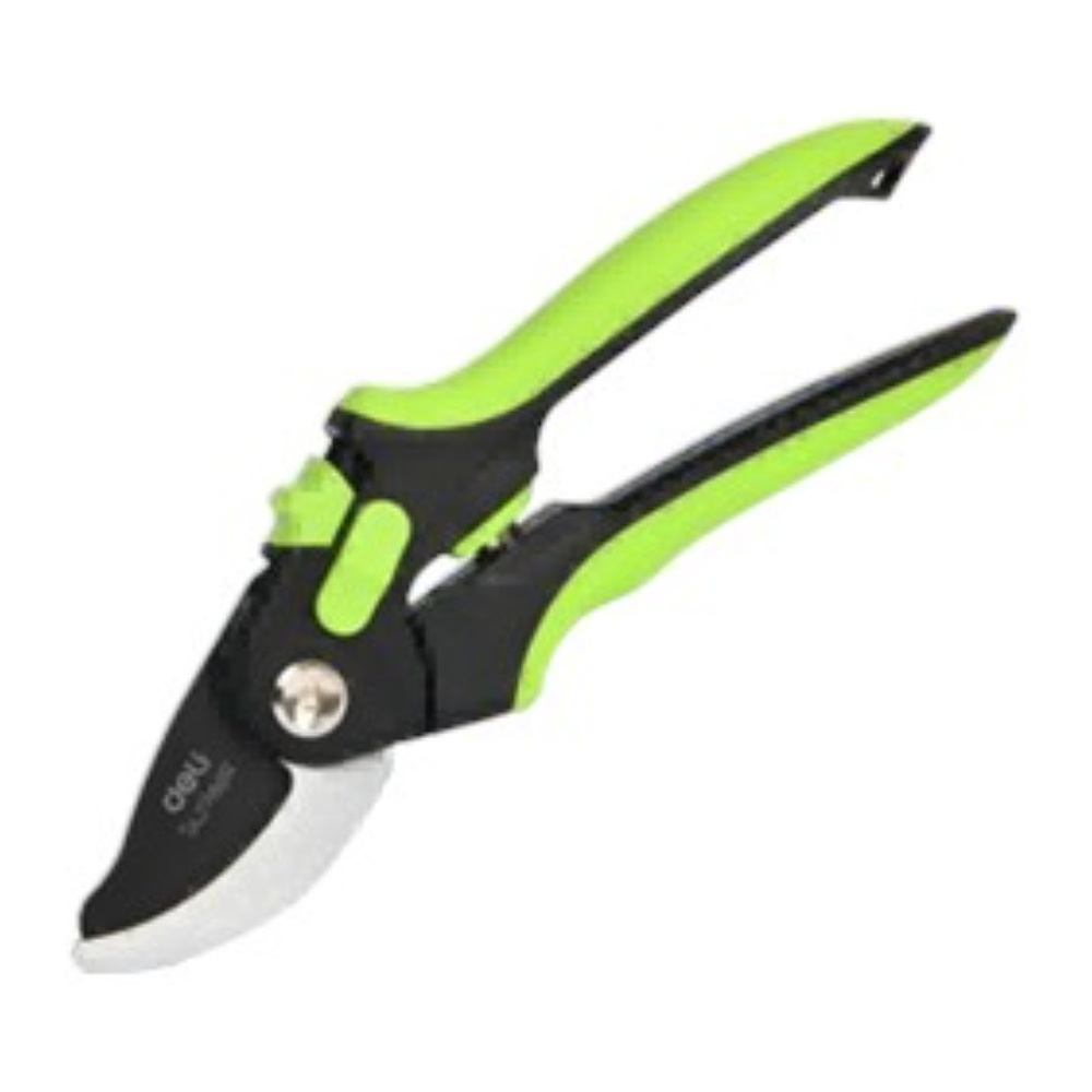Секатор садовый "Deli" 200 мм, черный, желтый