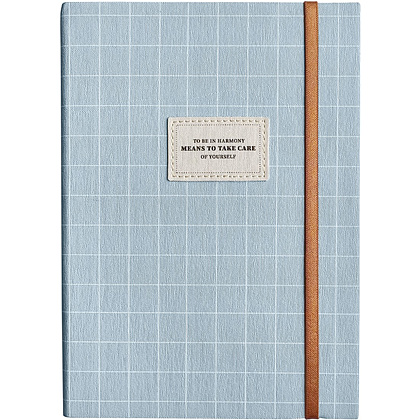 Ежедневник недатированный InFolio "Care", A5, 192 страницы, линованный, голубой 