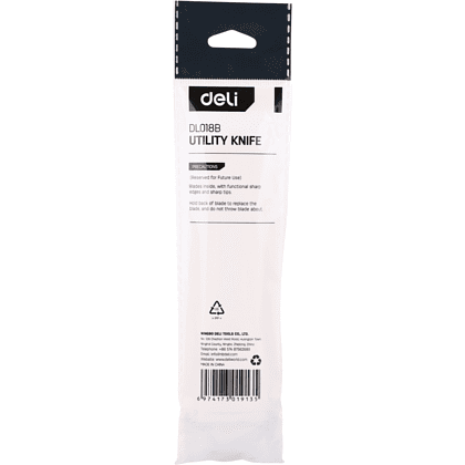 Нож строительный Deli YS EDL018B, 18 мм, универсальный - 4