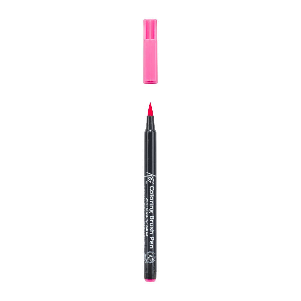 Маркер акварельный "Koi Color Brush", розовый - 3