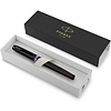 Ручка перьевая Parker "IM Vibrant Rings F315 Amethyst Purple PVD", F, черный, фиолетовый, патрон синий - 6