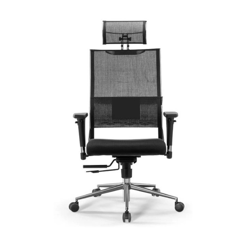 Кресло компьютерное ErgoLife SynchroSit Air-180 B2-311D, ткань, сетка, черный - 3