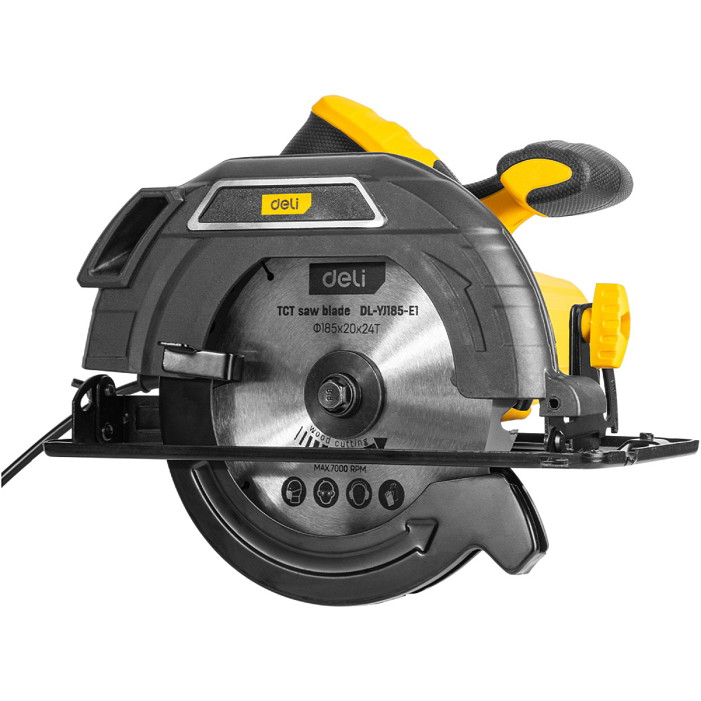 Пила циркулярная Deli YS YJ185-E1 1300 Вт, 185 мм, глубина до 61 мм - 3