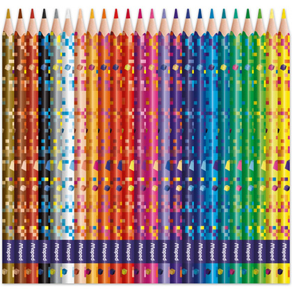 Цветные карандаши "Pixel Party", 24 цвета  - 2