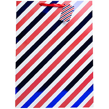 Пакет бумажный подарочный "Занавес", 33x45.7x10.2 см, ассорти