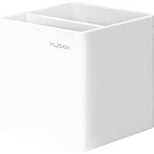 Подставка для ручек "Nusign", пластик, 2 деления, белый