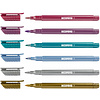 Маркер-кисть "Kores Metallic Style", 6 шт., металлик, ассорти - 2