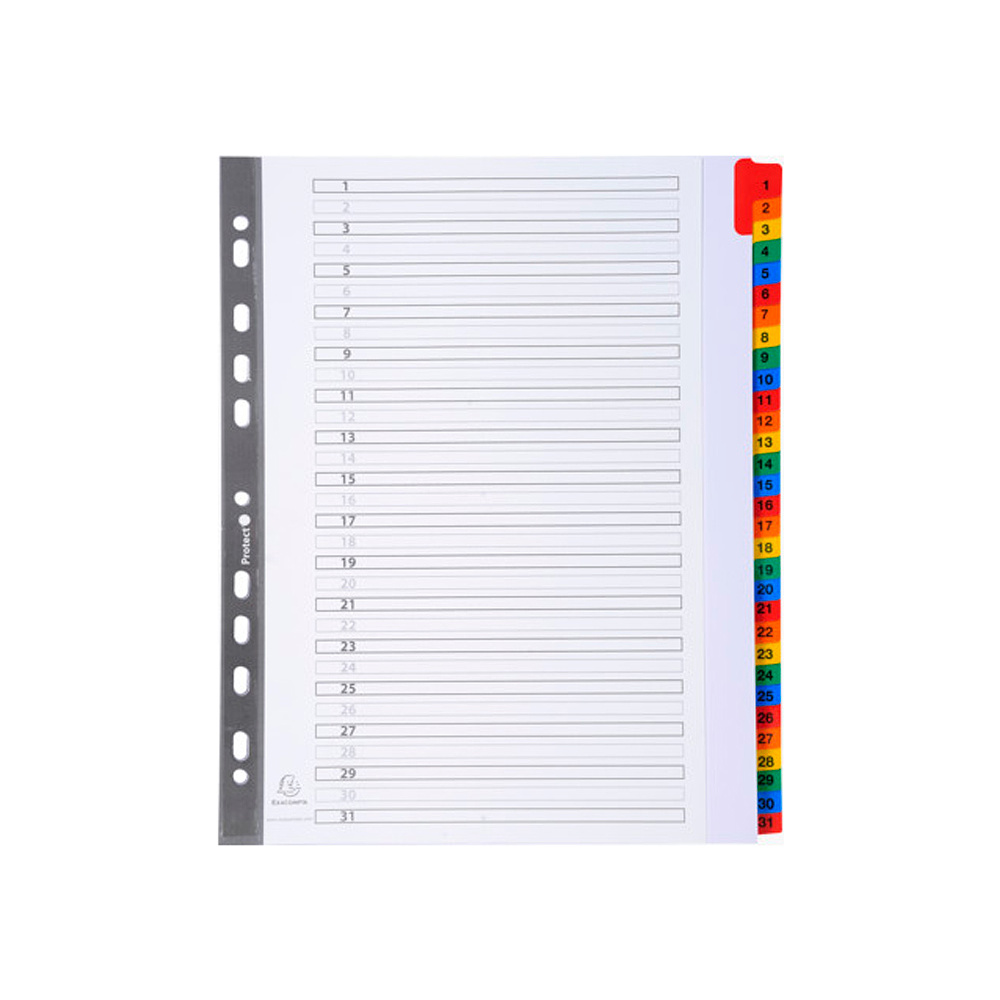 Разделитель "Exacompta", A4+, ассорти - 2