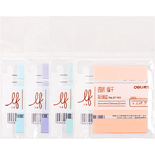 Закладки пластиковые "Deli", 12х44 мм