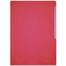 Папка-уголок "Durable", A4, 120 мк, пластик, красный