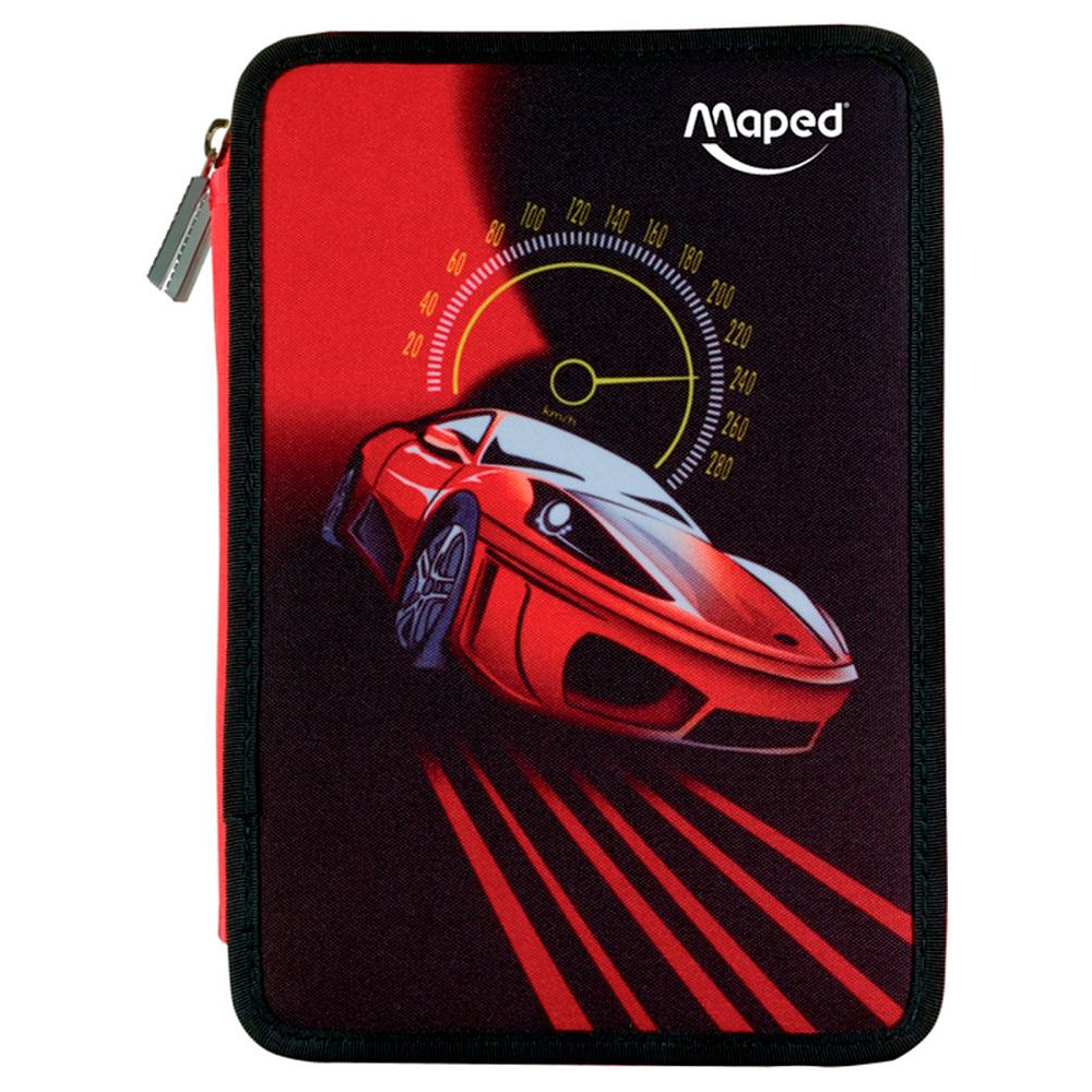 Пенал Maped "Cars", 2 отделения, с наполнением