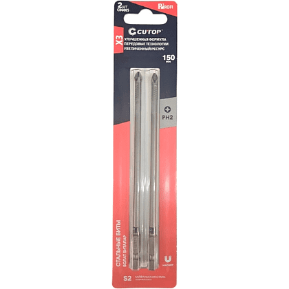 Бита стальная CUTOP C06005, PH 2х150 мм, 2 шт/упак