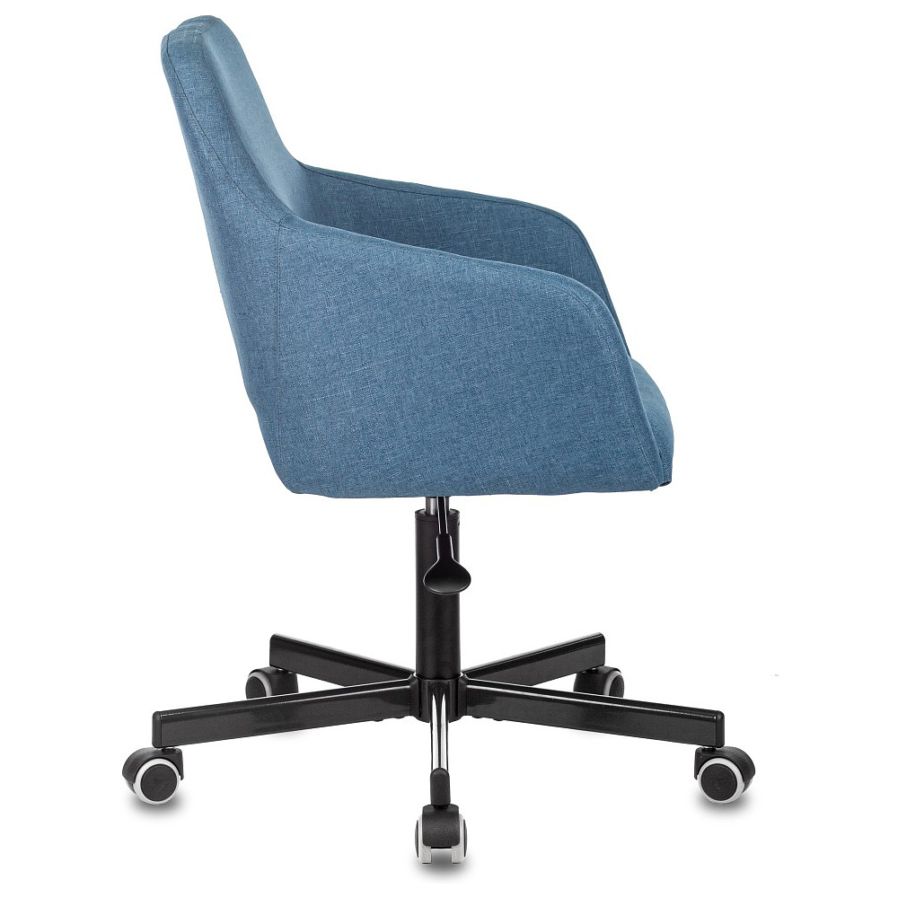 Кресло для персонала Бюрократ "CH-380M", металл, ткань, синий - 3