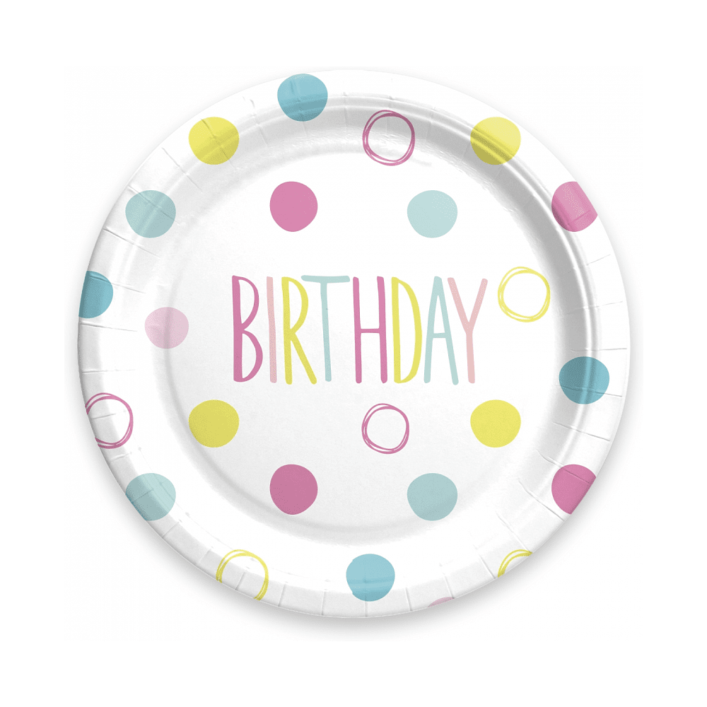 Тарелка бумажная "ДР12", 23 см, 6 шт, ассорти - 4