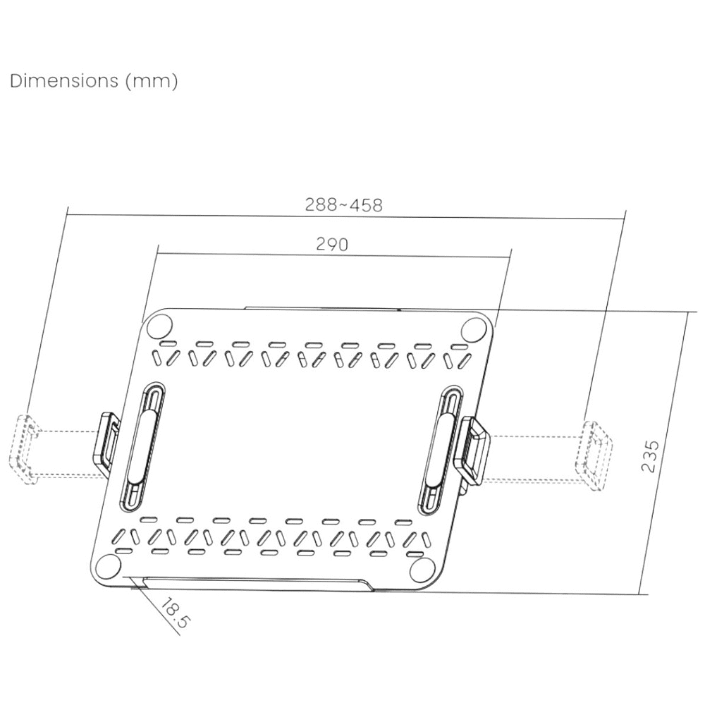 Крепление для ноутбука Lapter SILVER, серебристый - 6
