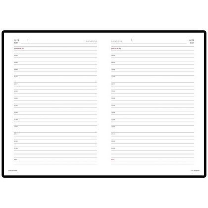 Ежедневник недатированный "Sidney Nebraska", A5+, 272 страницы, черный - 2