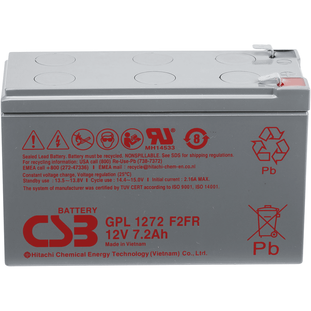 Аккумуляторная батарея CSB GPL 1272 F2 FR, 12 В, 7.2 Ач - 2
