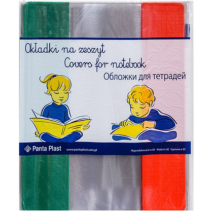 Обложка для дневника и тетрадей, 10 шт, прозрачный