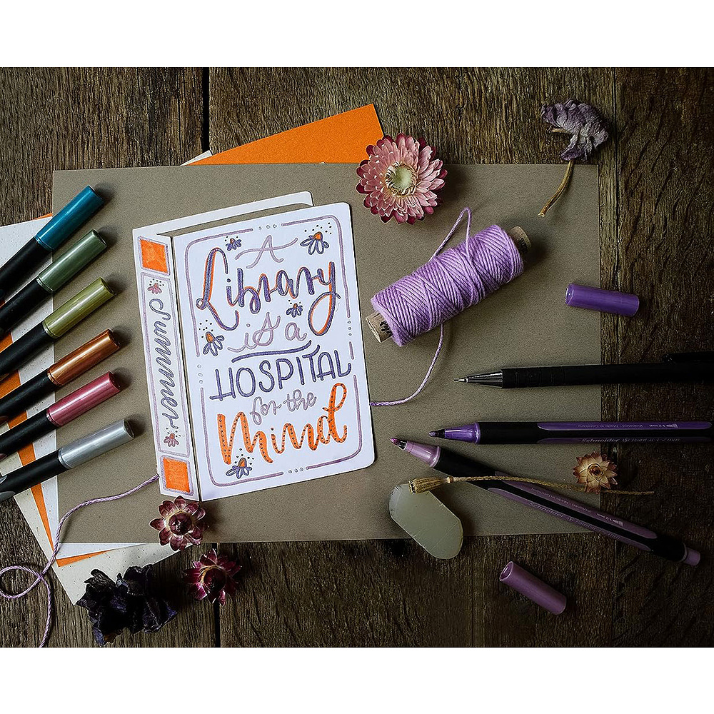 Набор ручек капиллярных Schneider "Paint-It 020", 4 шт, ассорти металлик - 4