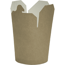 Контейнер бумажный, 700 мл, 102/87х93х99, 48 шт, крафт