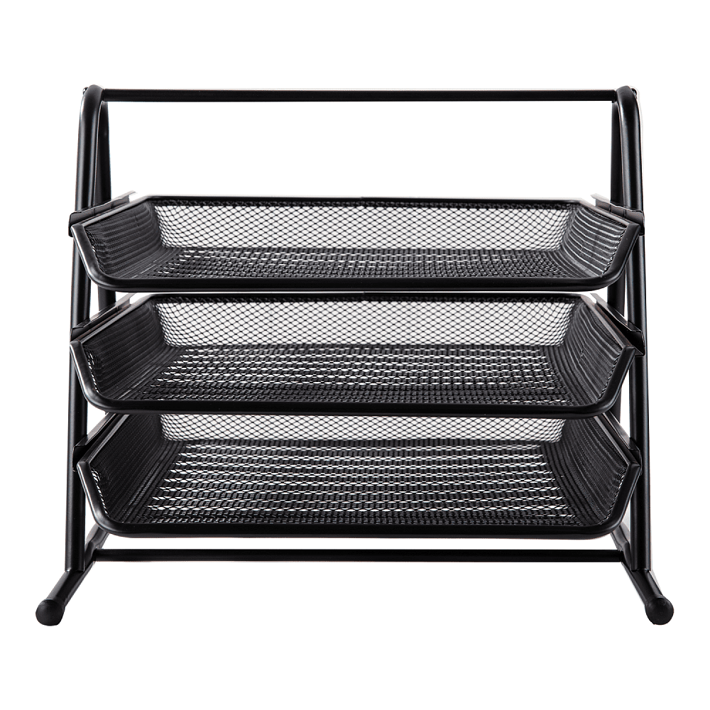 Модуль горизонтальный "Deli" на 3 лотка, черная сетка - 4