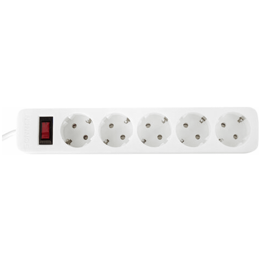 Сетевой фильтр Sonnen SPW-305, 3 м, 5 розеток, белый - 2