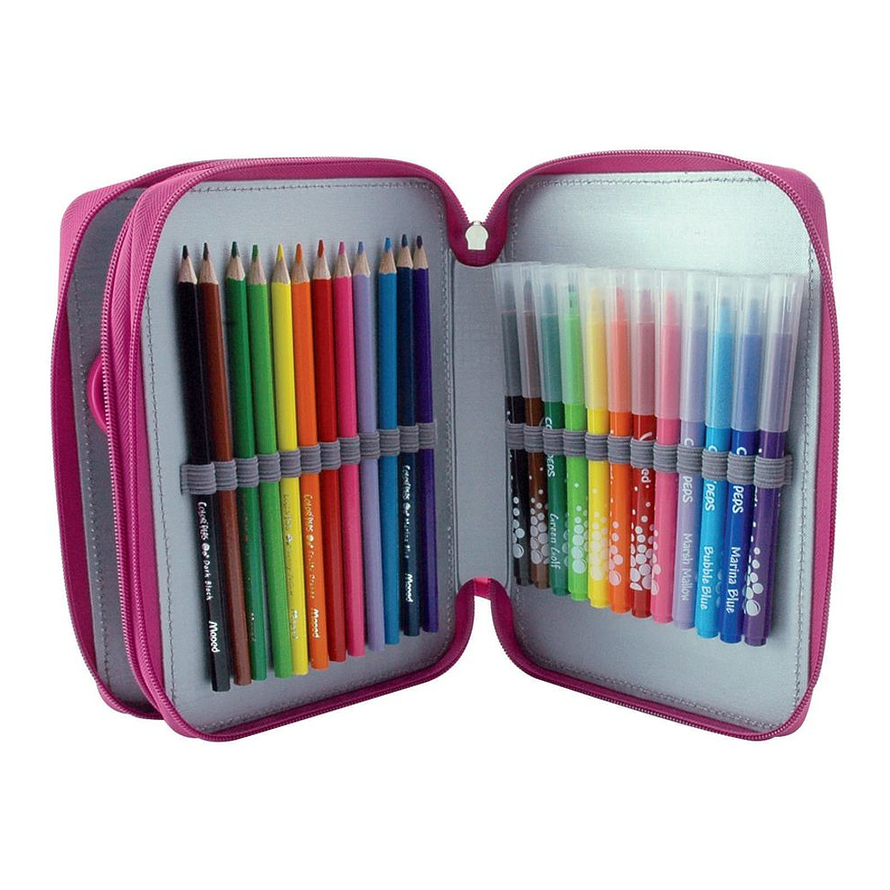Пенал Maped "Girly", 2 отделения, с наполнением - 3
