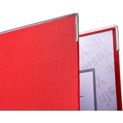 Папка-регистратор "Yesli:", А4, 75 мм, ПВХ Эко, красный - 5