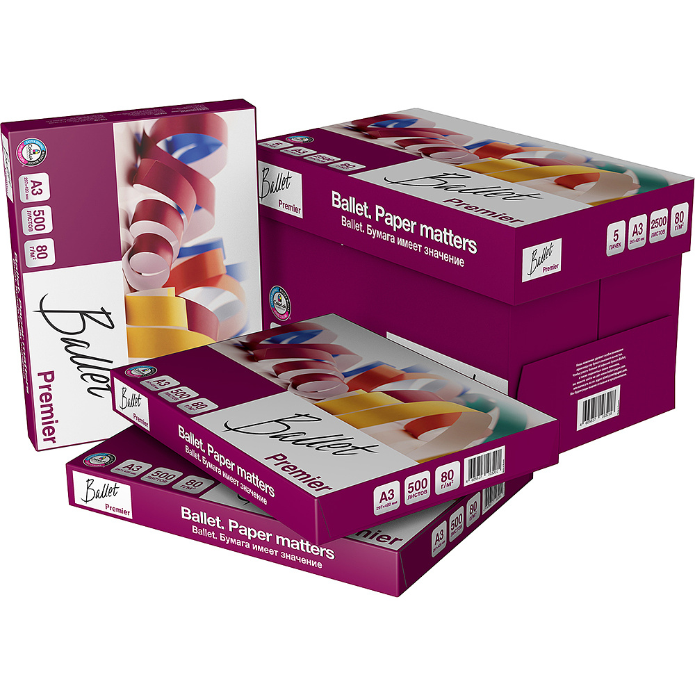 Бумага "Ballet Premier", А3, 500 листов, 80 г/м2 - 5