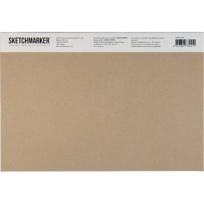 Блок бумаги для акварели "Sketchmarker", А4, 300 г/м2, 10 листов, мелкозернистая - 4