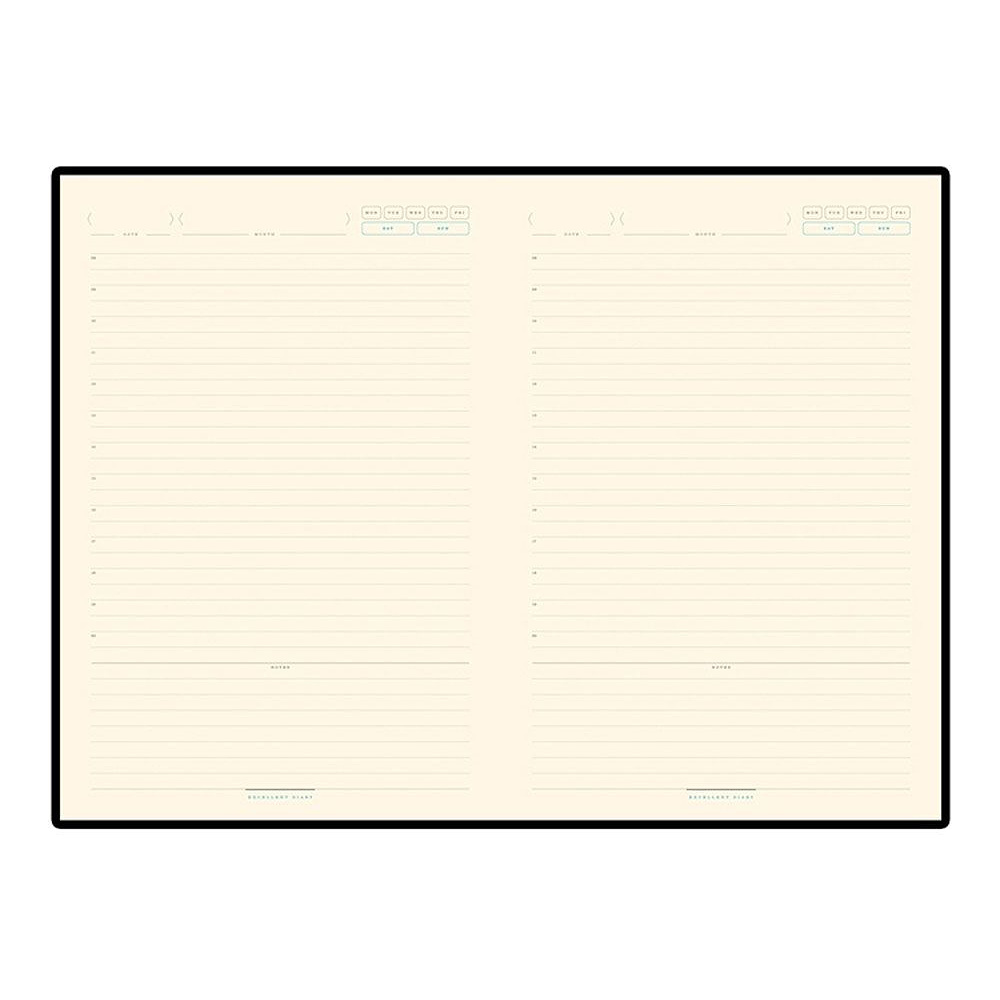 Ежедневник недатированный "Bridge", А5, 272 страницы, черный - 2