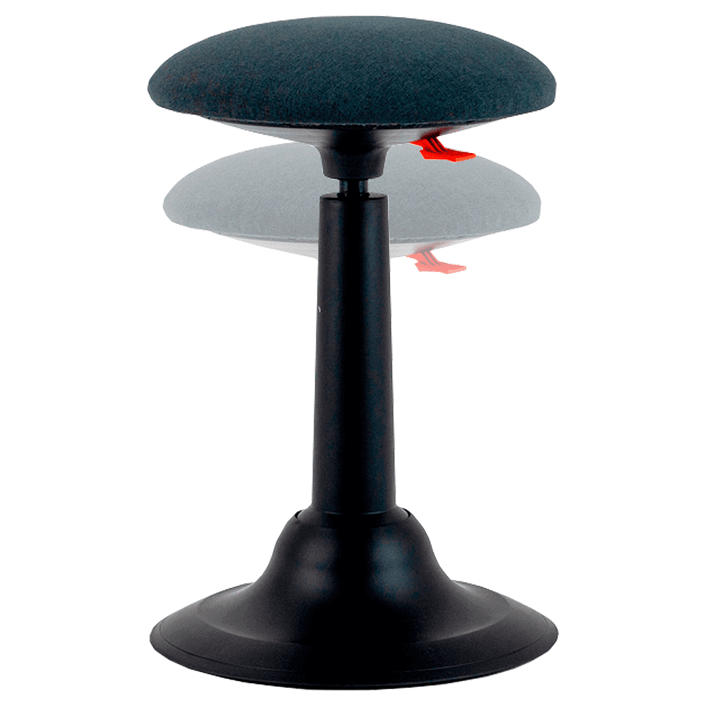 Стул для активного сиденья "Cloud", пластик, черный, серый - 2