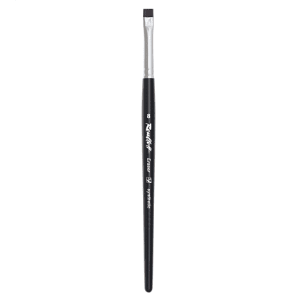 Кисть "Roubloff Eraser", синтетика, плоская, на короткой ручке №8