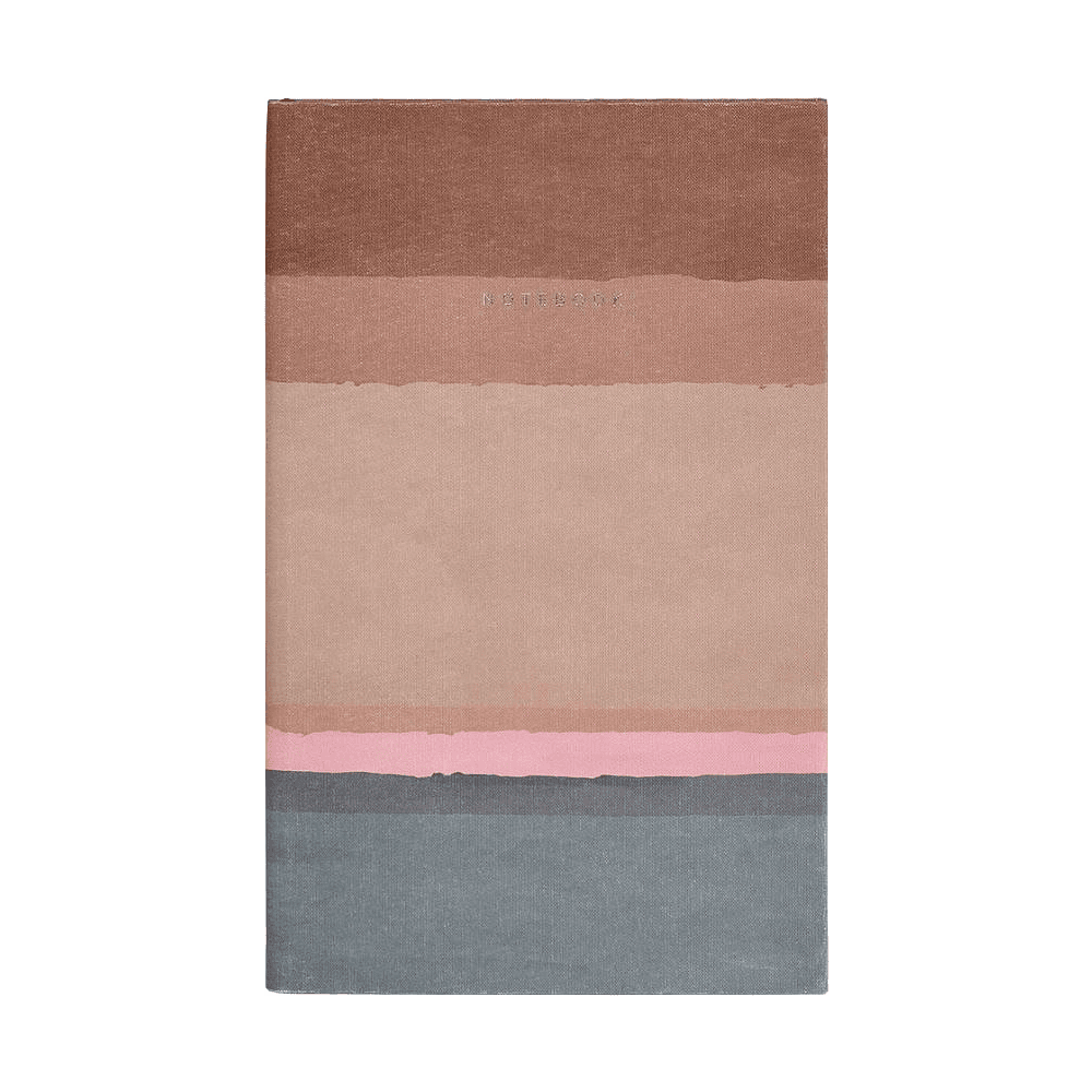 Блокнот "Stripes rust", А5, 96 листов, линейка, коричневый, срез разноцветный - 2