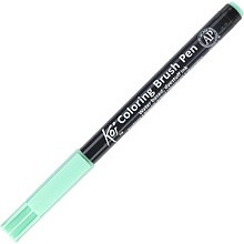 Маркер акварельный "Koi Color Brush", ярко-зеленый